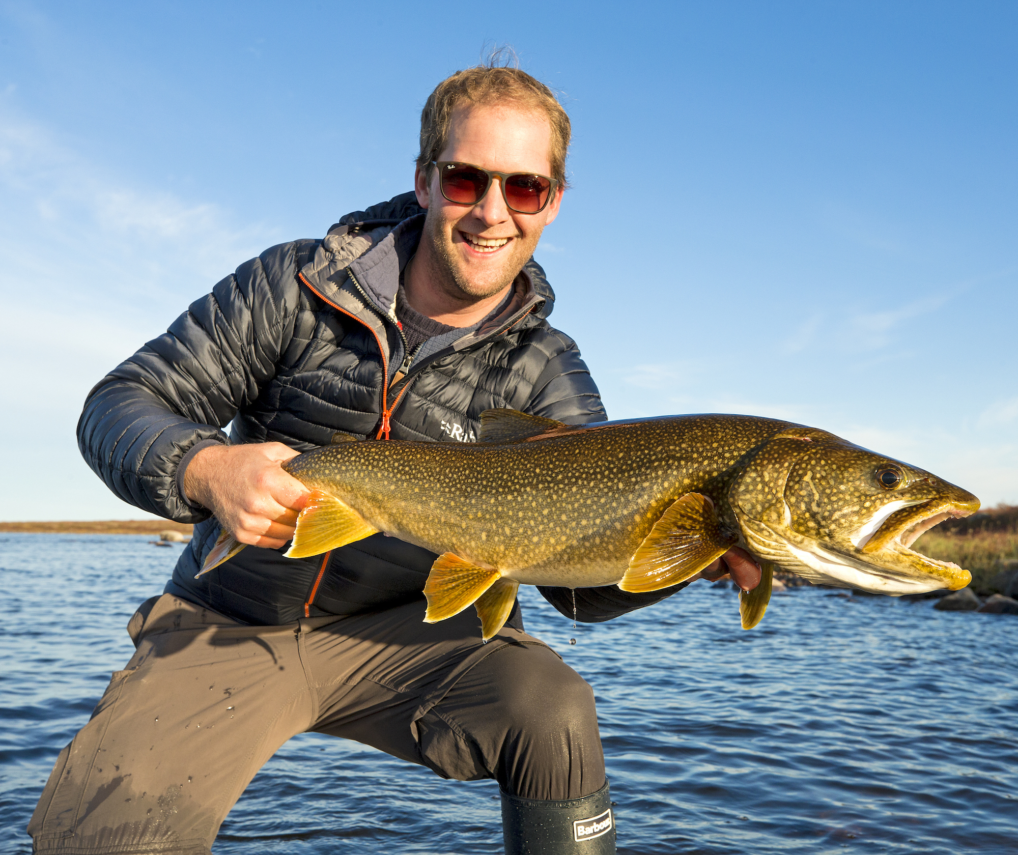 Arctic Lake trout fly fishing